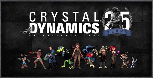 CRYSTAL DYNAMICS CELEBRATES 25 YEAR  GAMING LEGACY