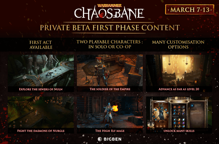 Warhammer Chaosbane Closed Beta Dates